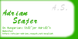 adrian stajer business card